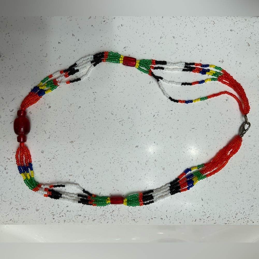 Handmade beaded necklace